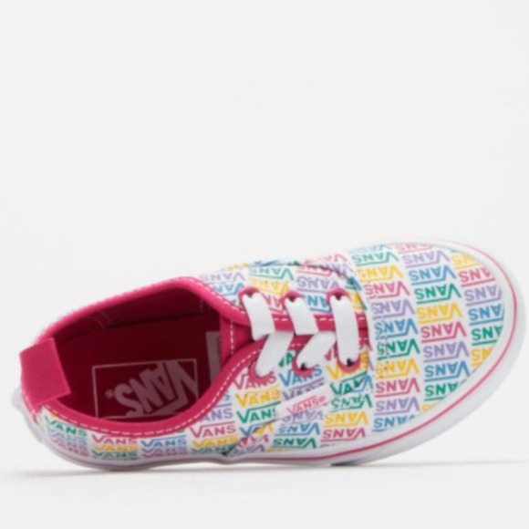 Vans Other - Vans Kids Authentic Elastic Rainbow Sneaker 10.5K